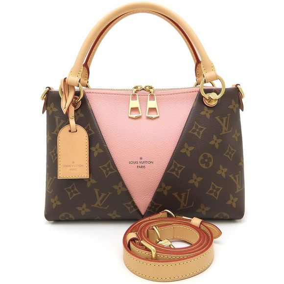 LOUIS VUITTON Monogram V Tote BB M43967 Handbag, 2-Way, Brown, Rose Poodle, 3... - Picture 1 of 10